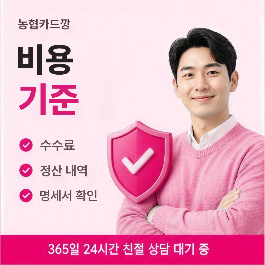 다음머니 농협카드깡 비용 기준 안내